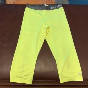 Nike Pro neon tights - worn maybe once